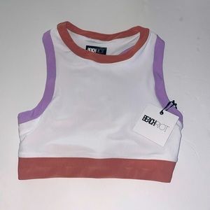 COPY - Beach Riot ladies M workout racerback ribbed top gym beach chic active N…